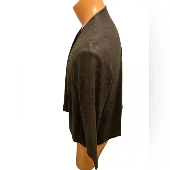 Wrangler Vintage Rock 47 Brown Snakeskin-print jacket. EUC Measurements in pics - Picture 2 of 7